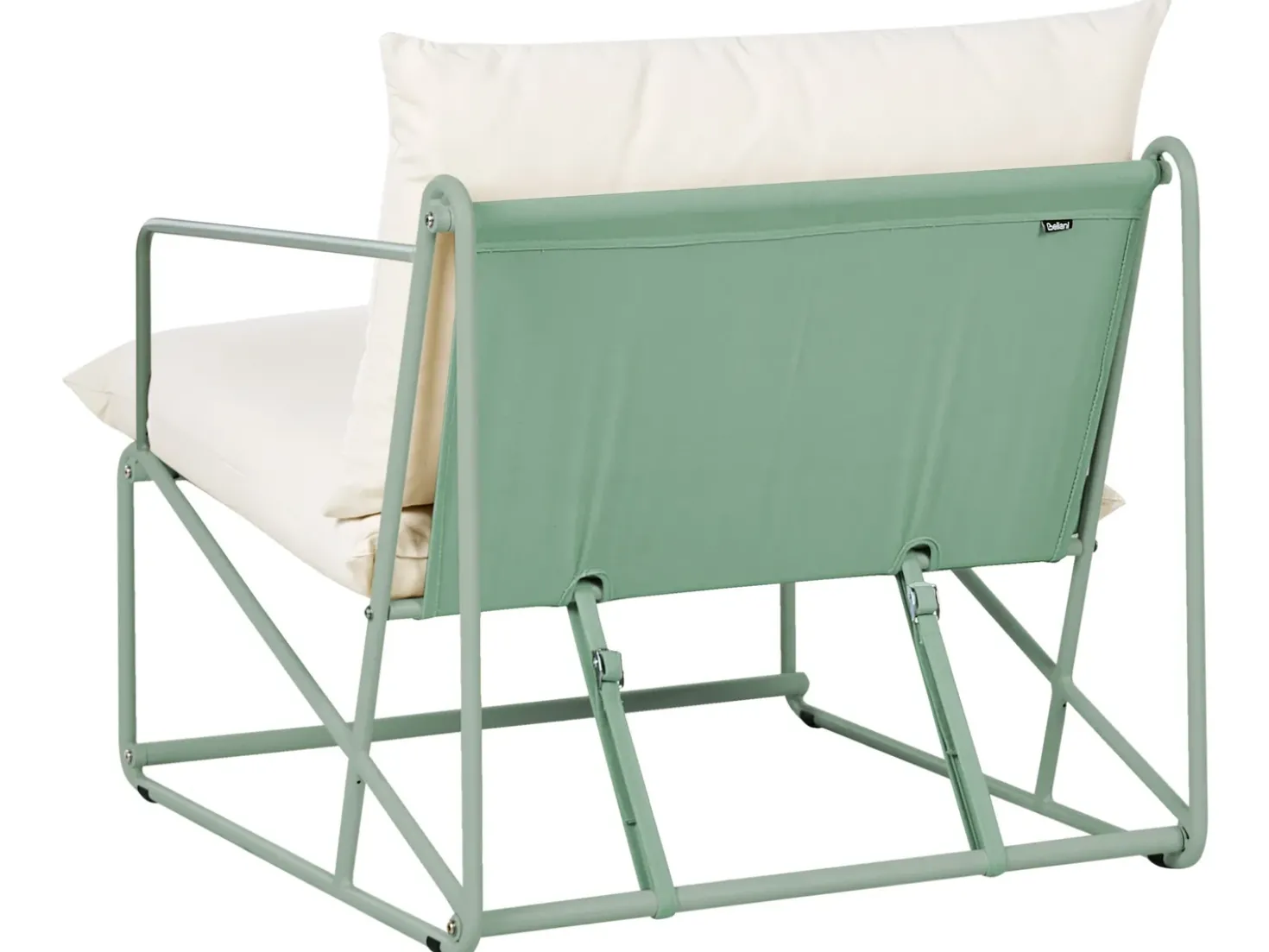 Set di divani da giardino 4 posti PONTE Metallo Verde