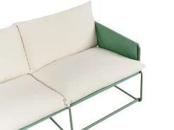 Set di divani da giardino 4 posti PONTE Metallo Verde