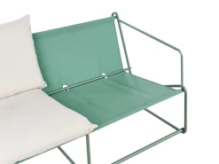 Set di divani da giardino 4 posti PONTE Metallo Verde