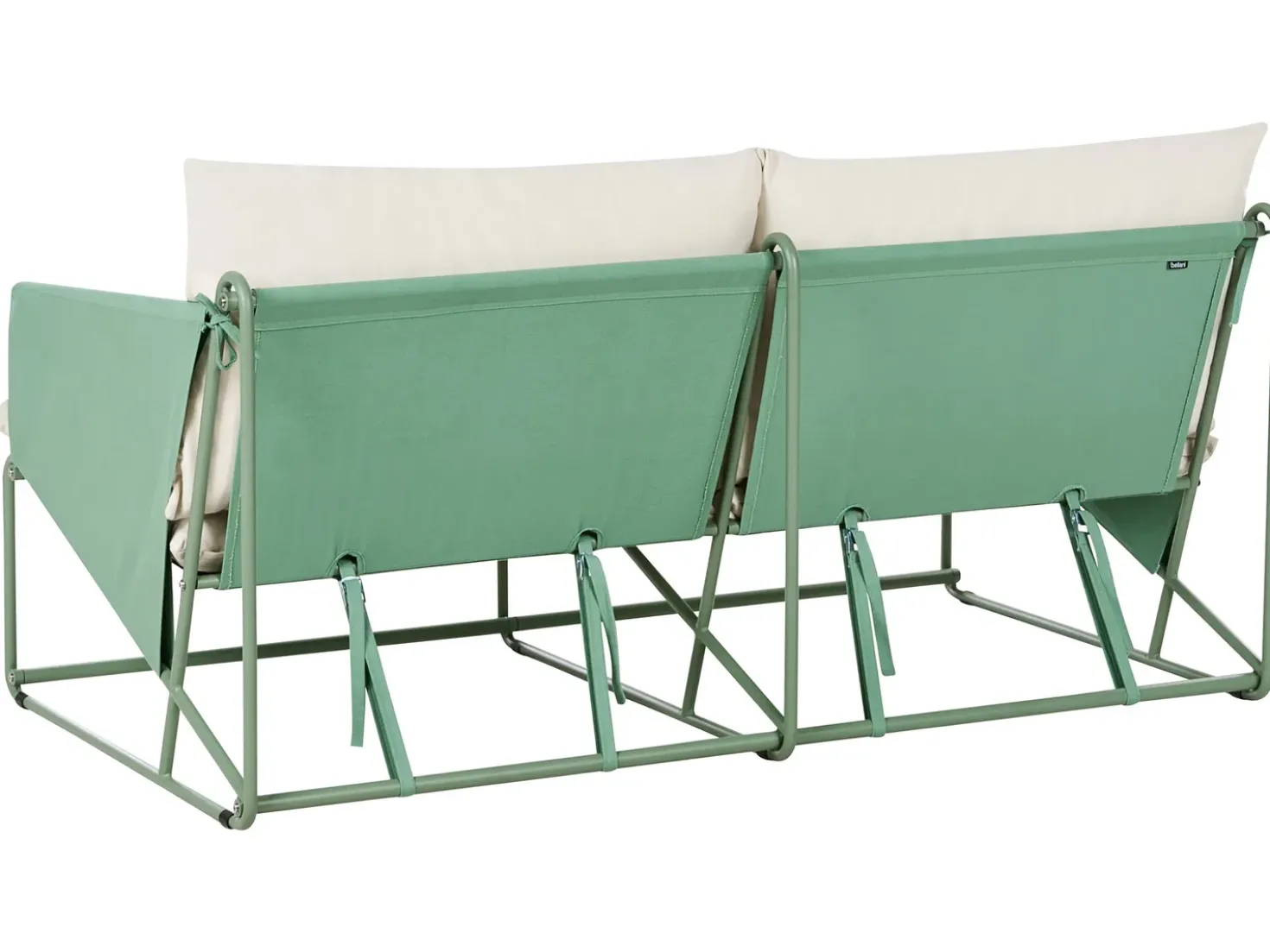 Set di divani da giardino 4 posti PONTE Metallo Verde