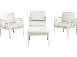 Set di divani da giardino 4 posti ERICHE Beige chiaro