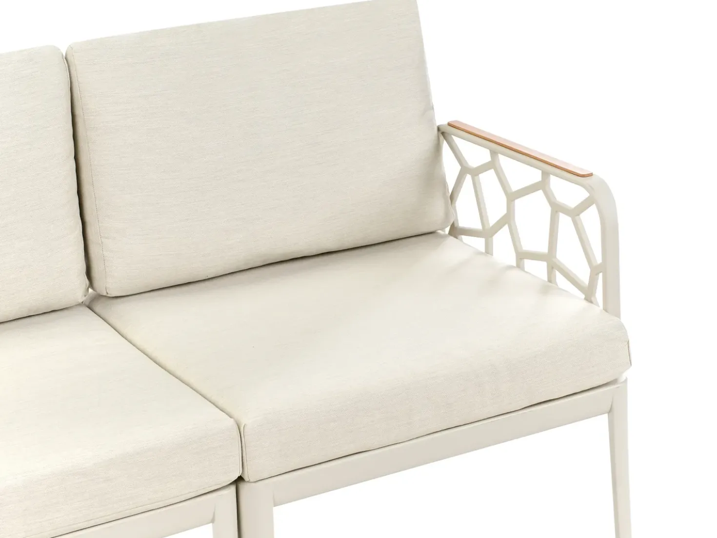Set di divani da giardino 4 posti ERICHE Beige chiaro