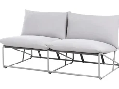 Set di divani da giardino 4 posti PICO Metallo Grigio