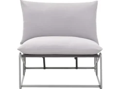 Set di divani da giardino 4 posti PICO Metallo Grigio
