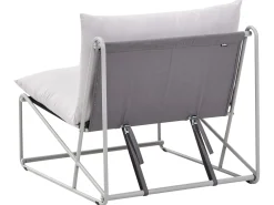 Set di divani da giardino 4 posti PICO Metallo Grigio