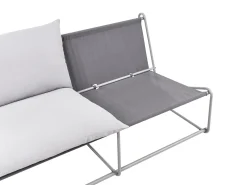 Set di divani da giardino 4 posti PICO Metallo Grigio