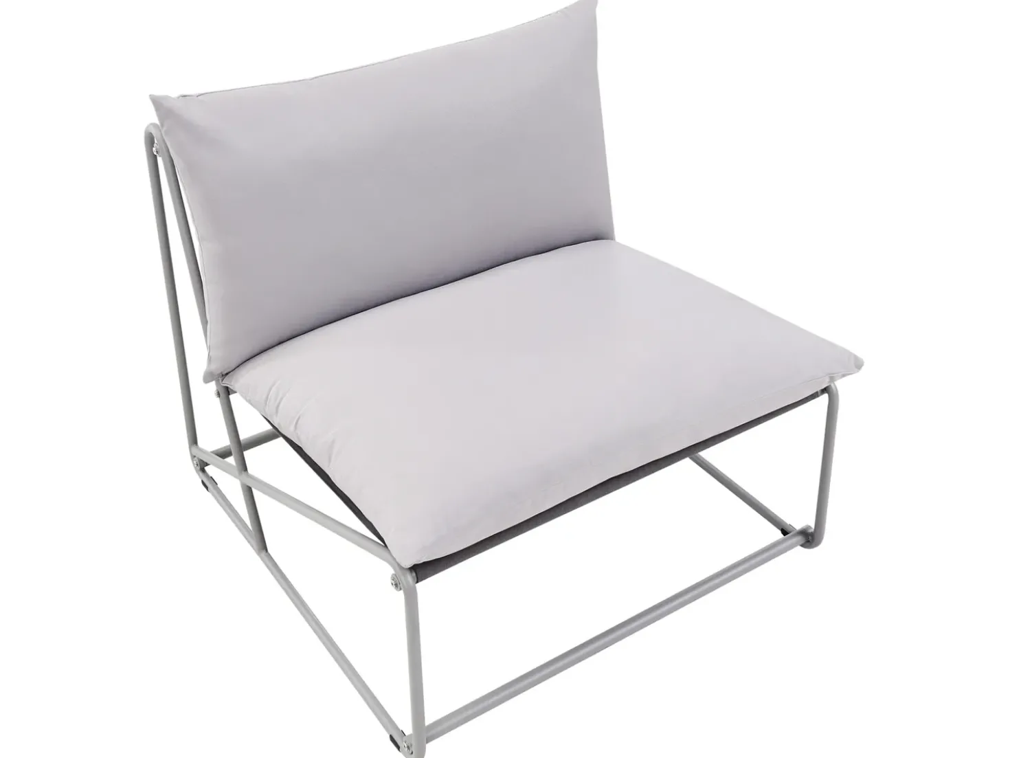 Set di divani da giardino 4 posti PICO Metallo Grigio