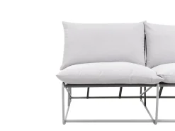 Set di divani da giardino 4 posti PICO Metallo Grigio