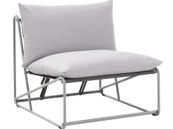 Set di divani da giardino 4 posti PICO Metallo Grigio