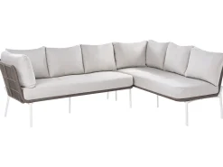 Set di divani da giardino 7 posti ROBELLA con tavoli Beige