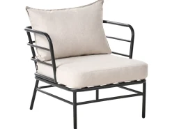 Set di divani da giardino 5 posti PONZONE Metallo Beige chiaro