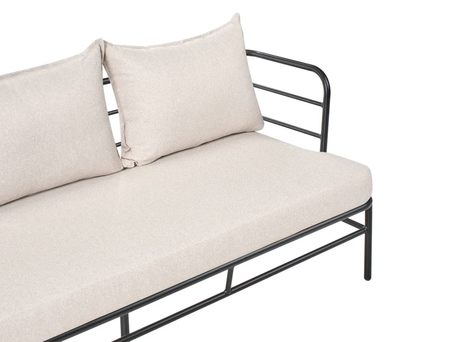 Set di divani da giardino 5 posti PONZONE Metallo Beige chiaro