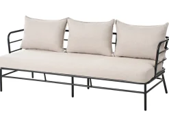 Set di divani da giardino 5 posti PONZONE Metallo Beige chiaro