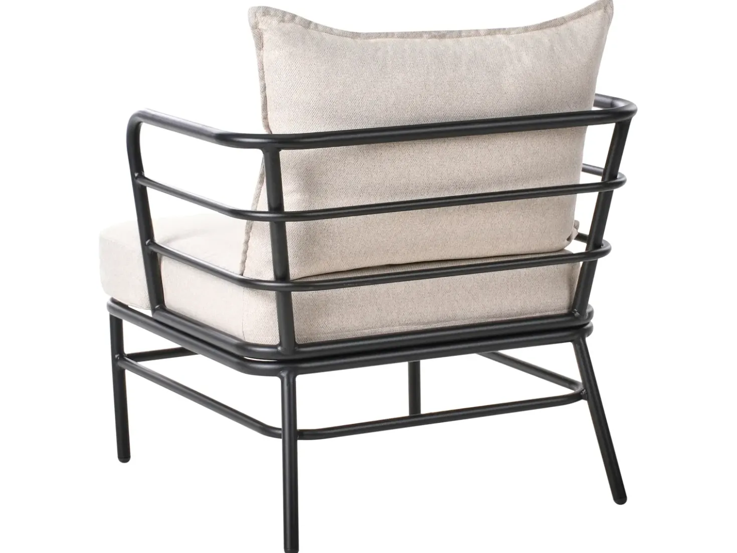 Set di divani da giardino 5 posti PONZONE Metallo Beige chiaro