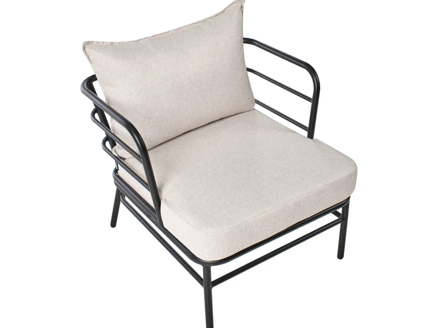 Set di divani da giardino 5 posti PONZONE Metallo Beige chiaro