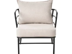 Set di divani da giardino 5 posti PONZONE Metallo Beige chiaro