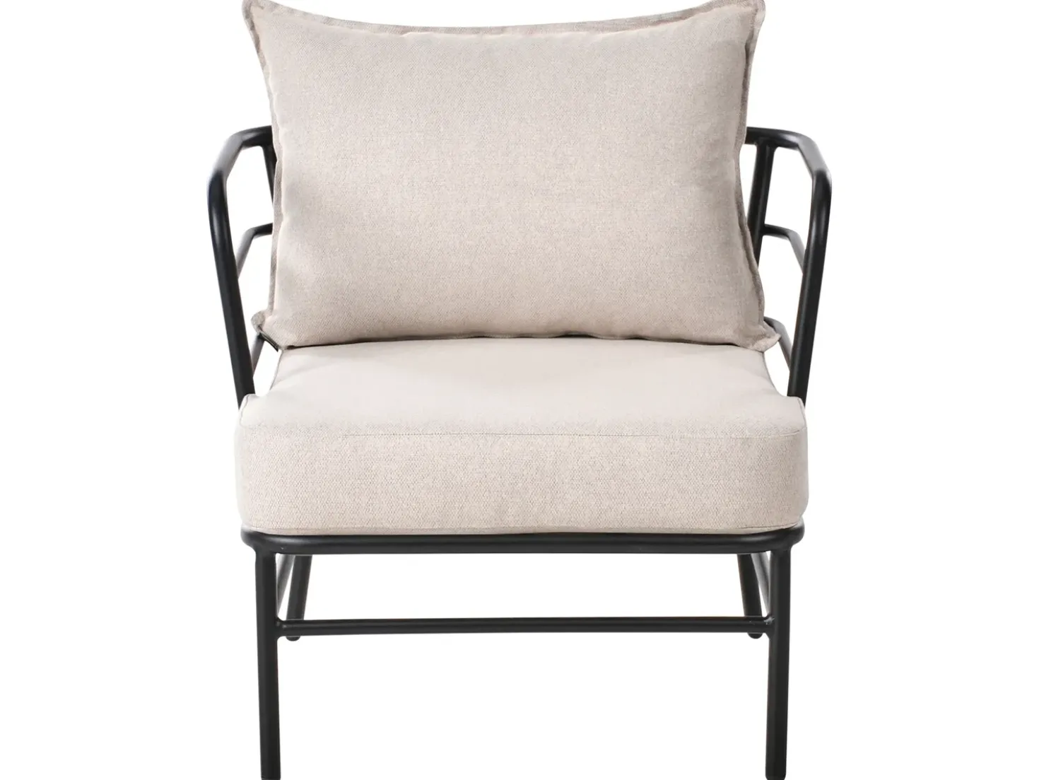 Set di divani da giardino 5 posti PONZONE Metallo Beige chiaro