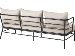 Set di divani da giardino 5 posti PONZONE Metallo Beige chiaro
