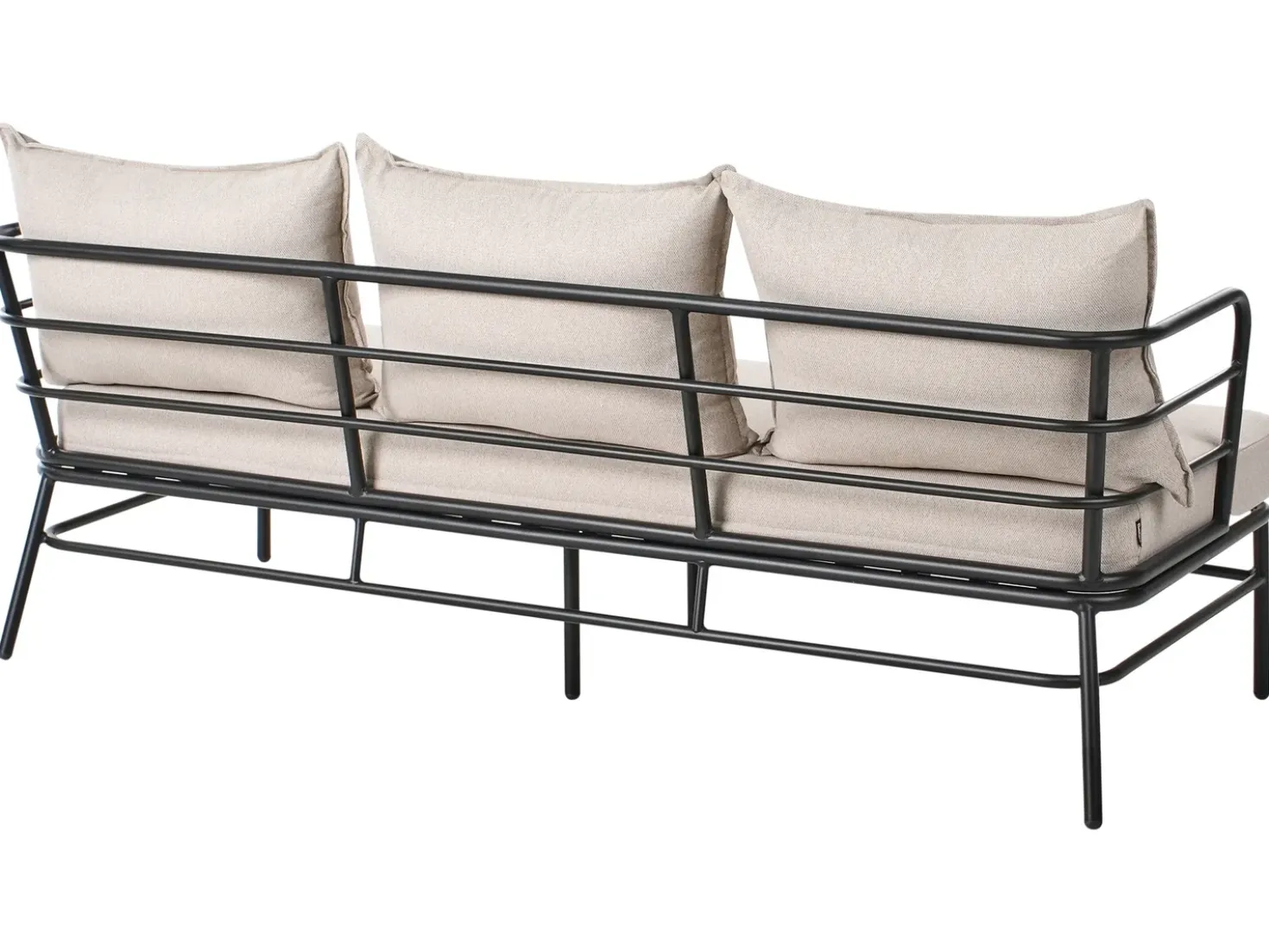 Set di divani da giardino 5 posti PONZONE Metallo Beige chiaro