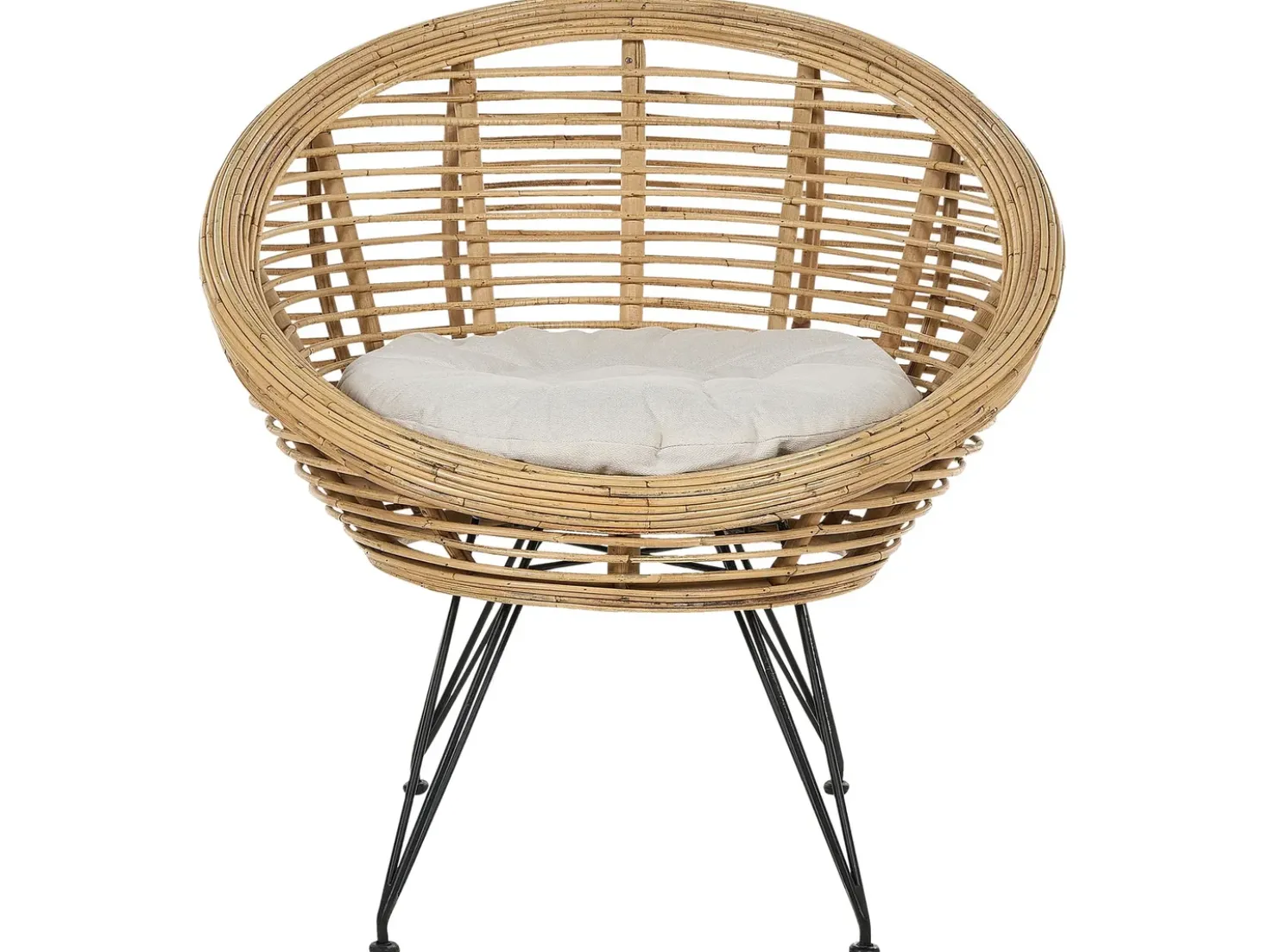 Set di divani da giardino 4 posti MARATEA Rattan Naturale