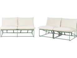 Set di divani da giardino 4 posti PICO Metallo Verde