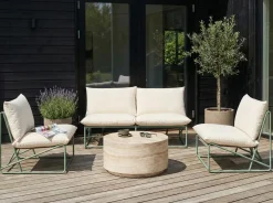 Set di divani da giardino 4 posti PICO Metallo Verde