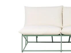 Set di divani da giardino 4 posti PICO Metallo Verde