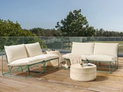 Set di divani da giardino 4 posti PICO Metallo Verde