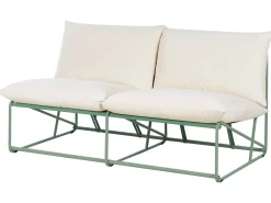 Set di divani da giardino 4 posti PICO Metallo Verde