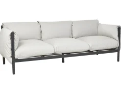 Set di divani da giardino 5 posti ESPERIA Metallo Grigio