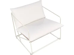 Set di divani da giardino 4 posti PONTE Metallo Beige chiaro