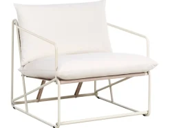 Set di divani da giardino 4 posti PONTE Metallo Beige chiaro