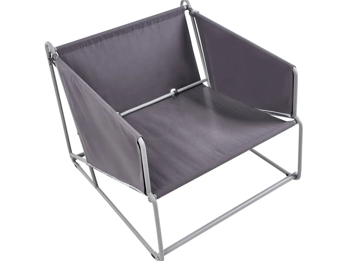 Set di divani da giardino 4 posti PONTE Metallo Grigio