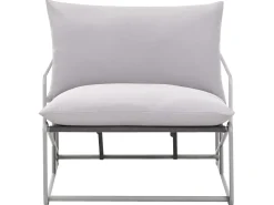 Set di divani da giardino 4 posti PONTE Metallo Grigio