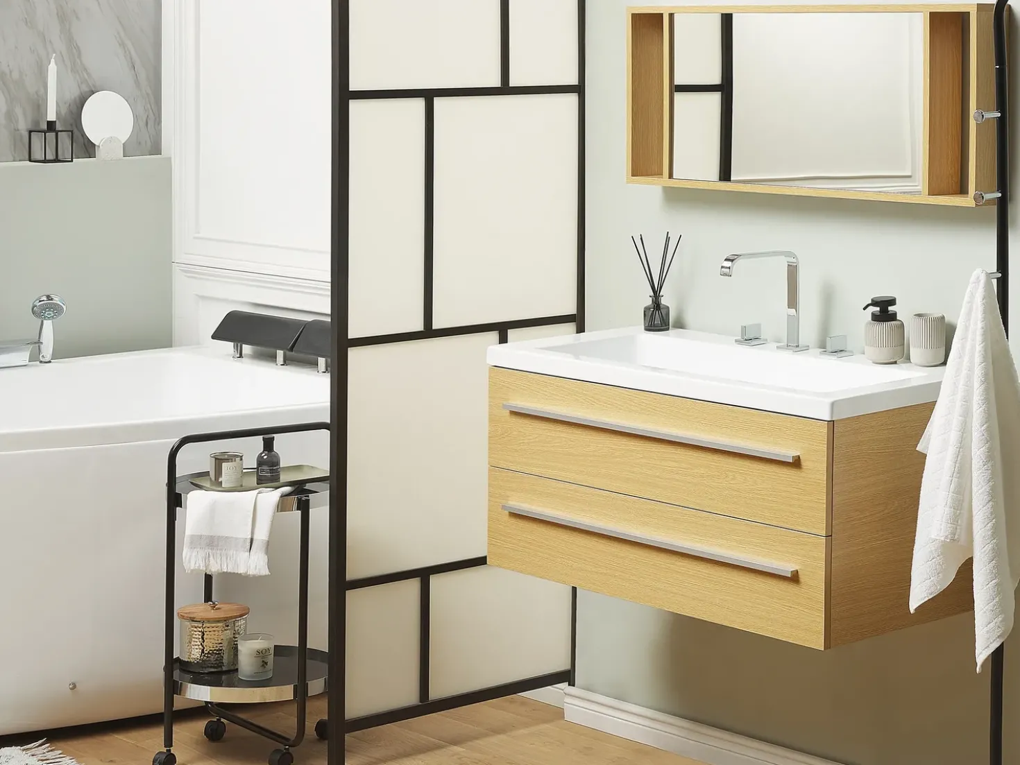 Set di mobili da bagno ALMERIA Beige