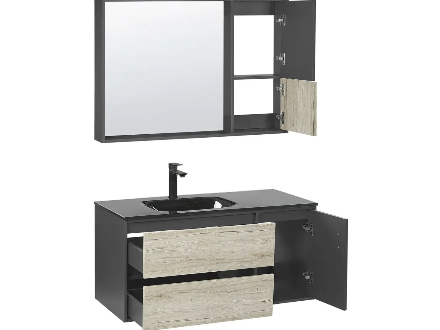 Set di mobili da bagno TERUEL Nero