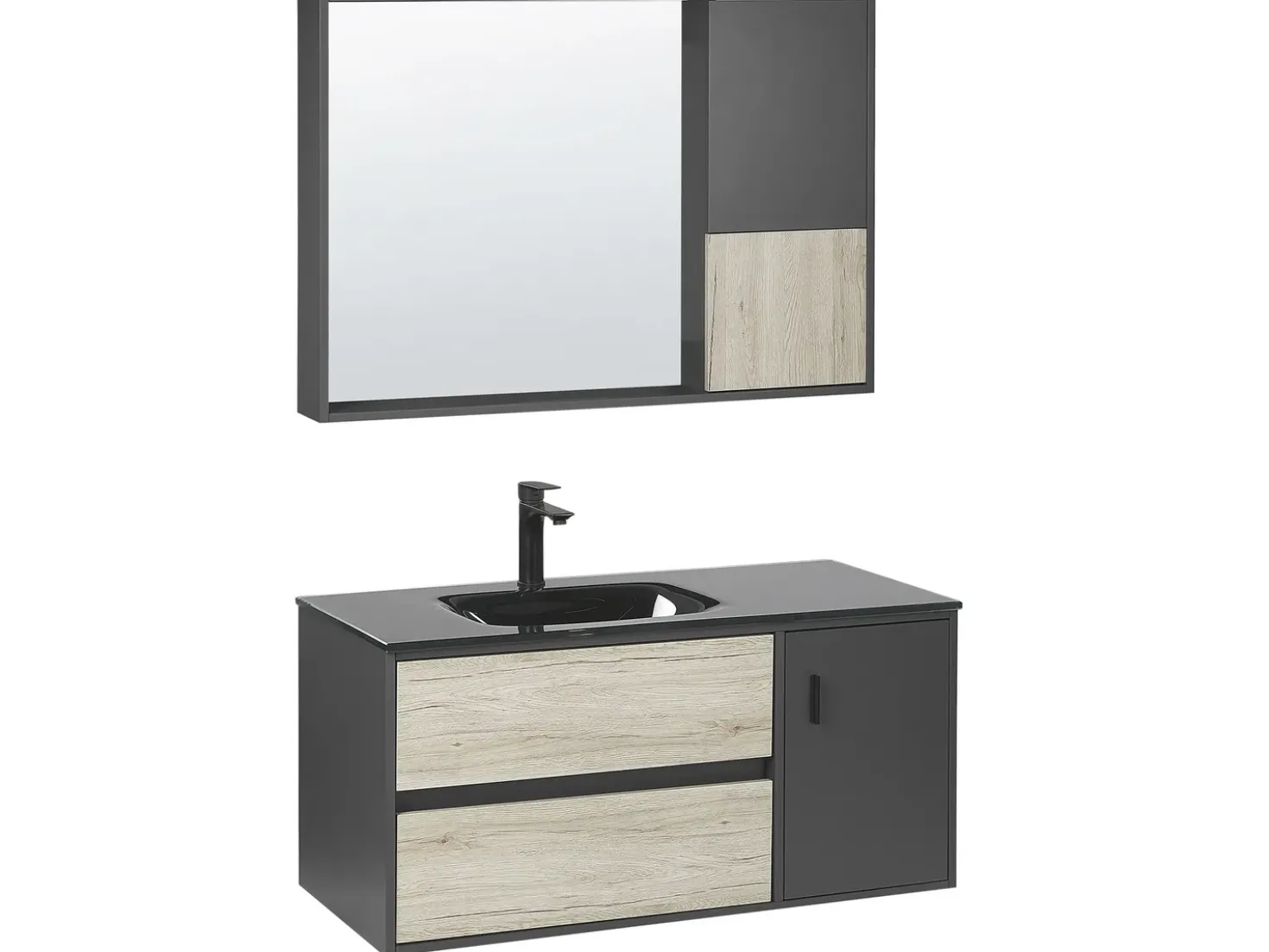 Set di mobili da bagno TERUEL Nero