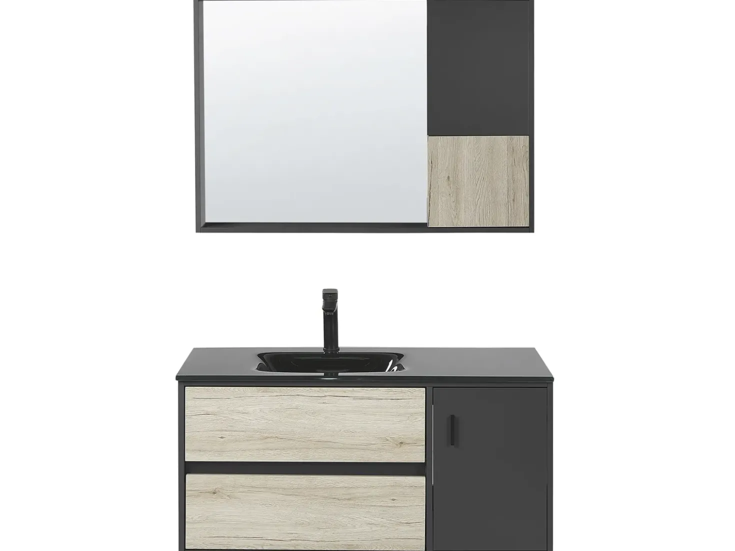 Set di mobili da bagno TERUEL Nero
