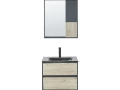 Set di mobili da bagno TERUEL Grigio