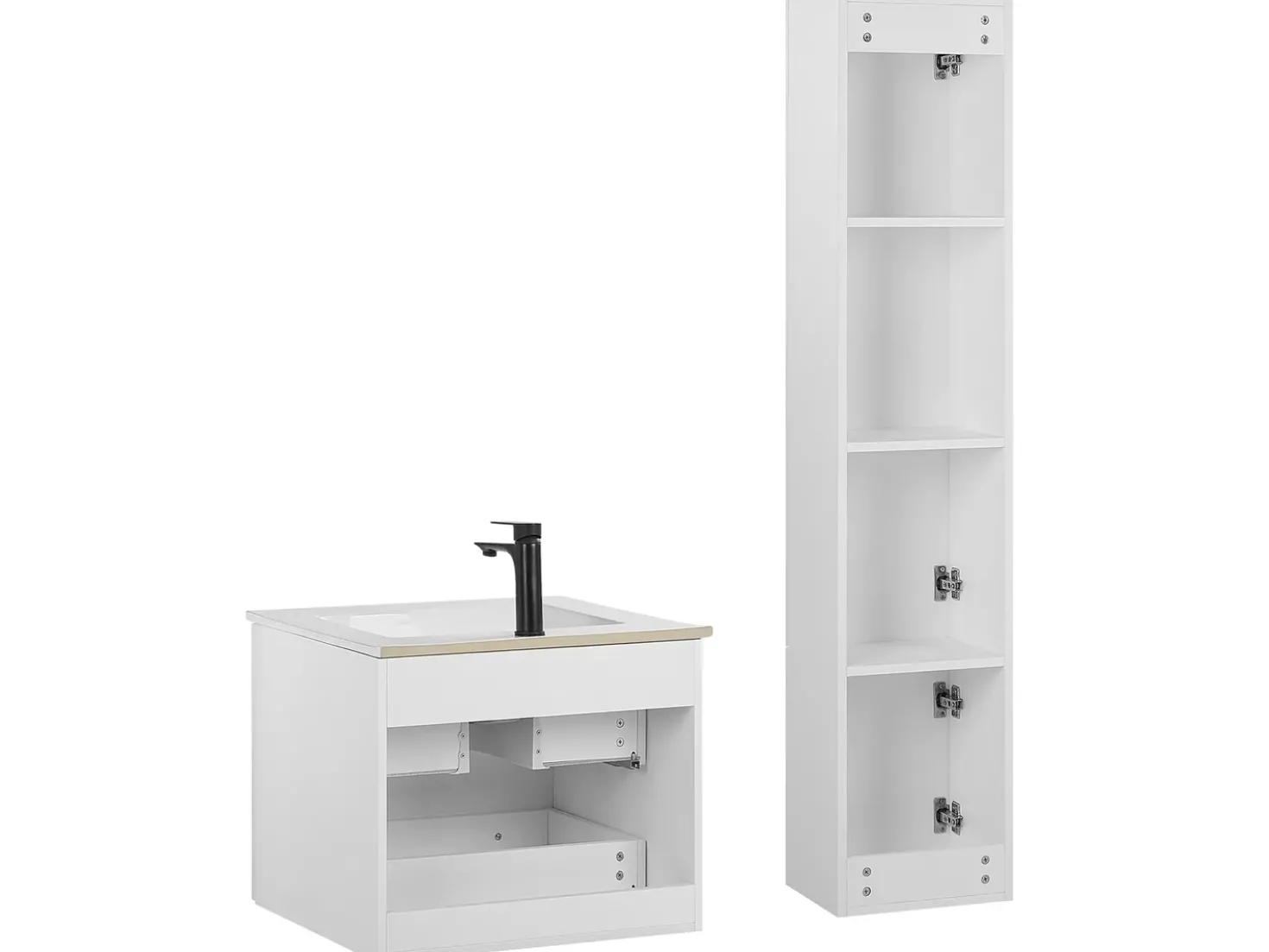 Set di mobili da bagno TUDELA Bianco