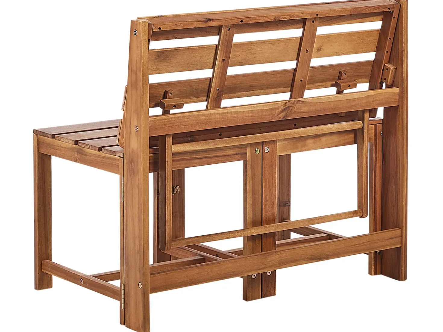 Set di panche da giardino bistrot convertibili TUENNO Legno d'acacia Marrone