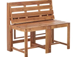 Set di panche da giardino bistrot convertibili TUENNO Legno d'acacia Marrone