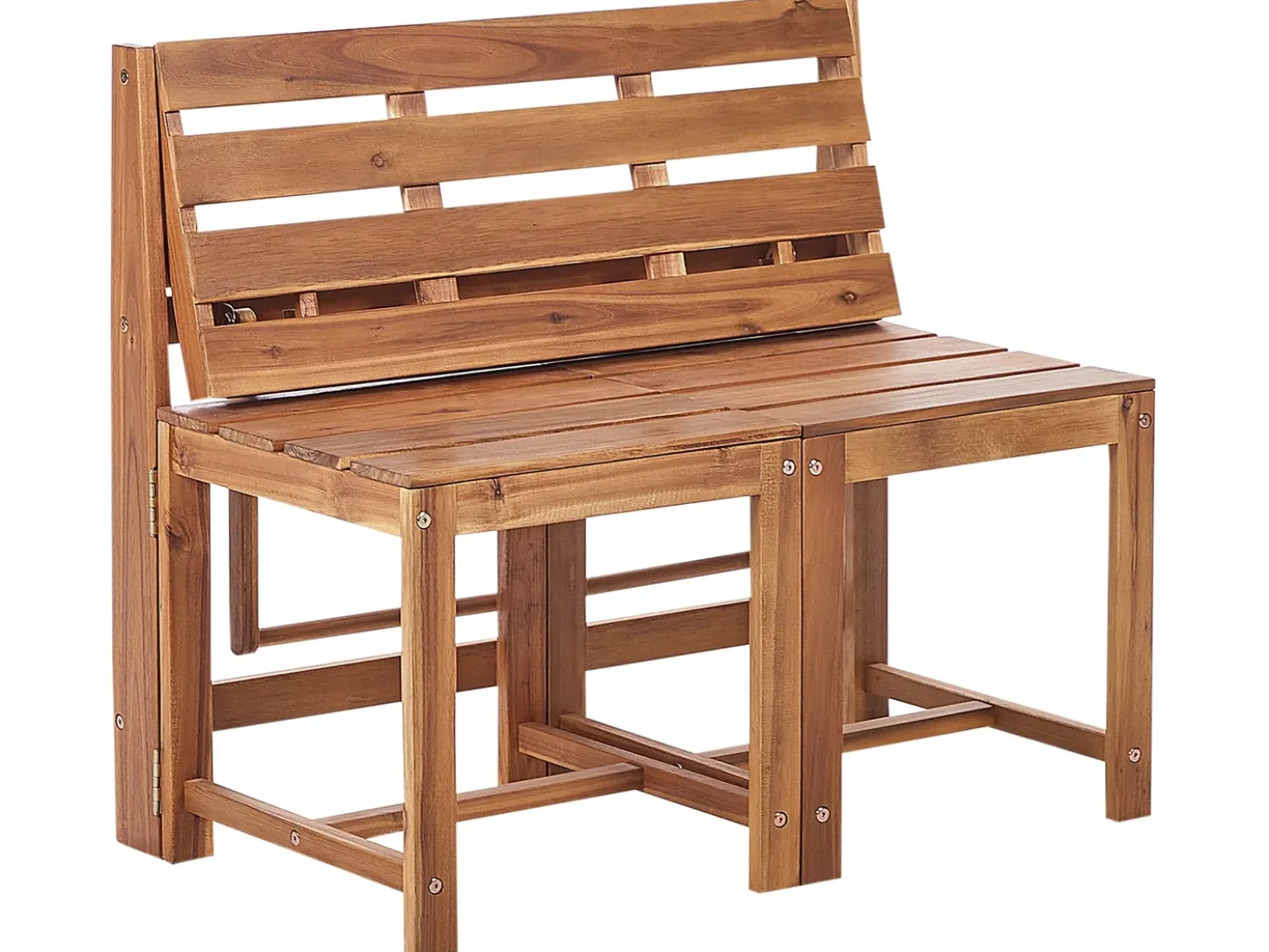 Set di panche da giardino bistrot convertibili TUENNO Legno d'acacia Marrone