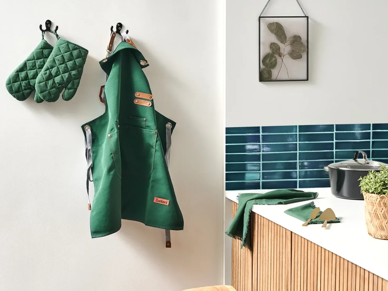 Set di Tessili da Cucina BRASSICA Verde