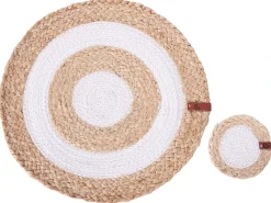 Set di tovagliette e sottobicchieri TUMERIC Iuta Naturale