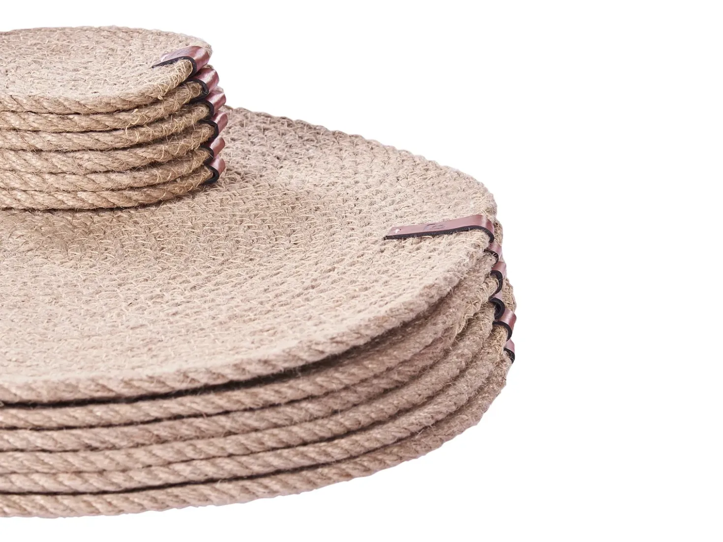 Set di tovagliette e sottobicchieri MUNTRIES Iuta Naturale