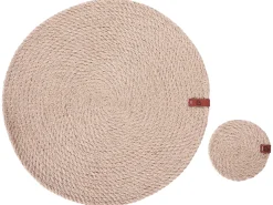 Set di tovagliette e sottobicchieri MUNTRIES Iuta Naturale