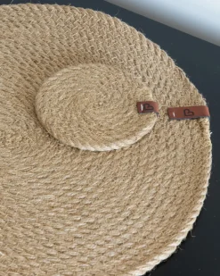 Set di tovagliette e sottobicchieri MUNTRIES Iuta Naturale