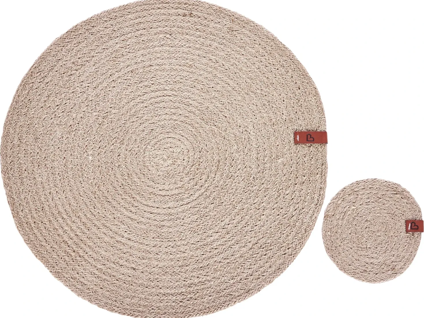Set di tovagliette e sottobicchieri BUSHMINT Iuta Naturale