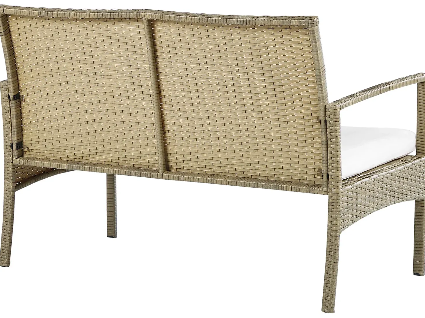 Set divani con tavolino MARSALA Rattan sintetico (PE) Marrone chiaro